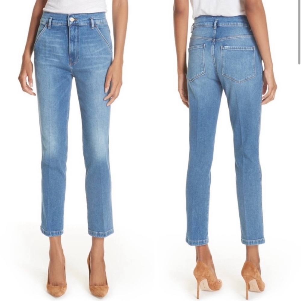 Frame Le Slender Straight Leg Jeans In Thistle Size 29